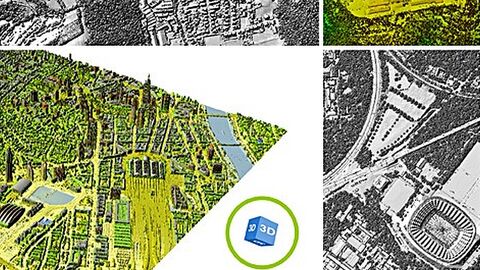 Collage aus Möglichkeiten der Darstellung dreidimensionaler Oberflächeninformationen