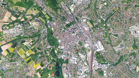 TrueDOP Fulda 2020 Luftaufnahme von Fulda