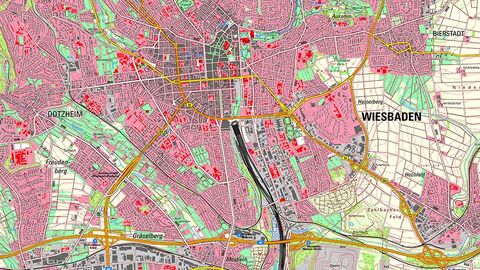 DTK25 Kartenausschnitt, Digitale Topographische Karte 25.000