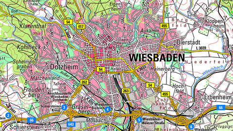 Kartenausschnitt, Digitale Topographische Karte 100.000