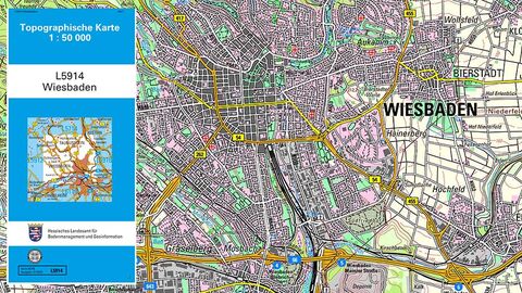 0Kartenausschnitt mit Deckblatt, Topographische Karte 5.000