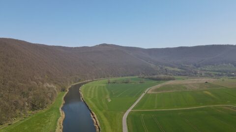 Oberrieden-Werra Luftaufnahme von Flusslauf