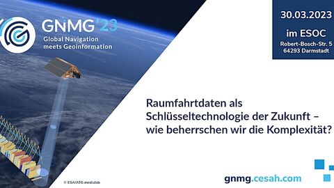 Banner zur Veranstaltung Global Navigation meets Geoinformation