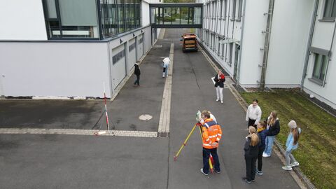 Luftaufnahme von einer Messstelle