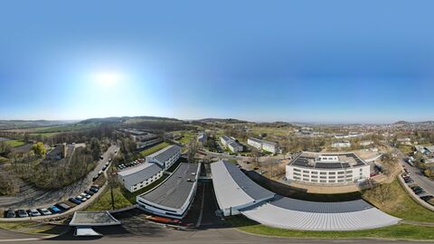 Panoramaaufnahme vom AfB Homberg (Efze) aus der Luft