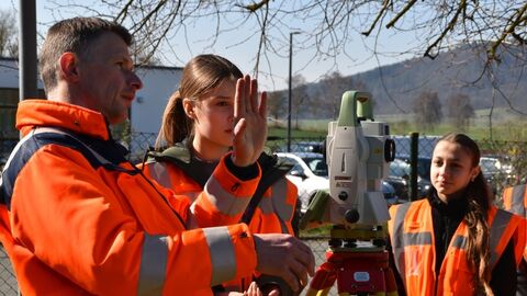 Mehrere Personen an einem Messinstrument