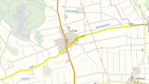 Kartenausschnitt Lohne