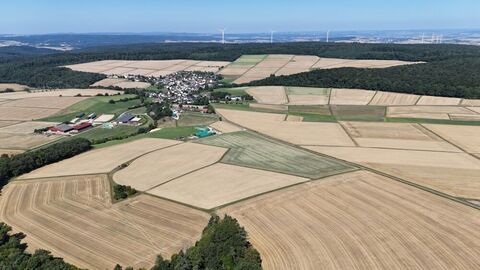 Blick über Ackerlandschaft