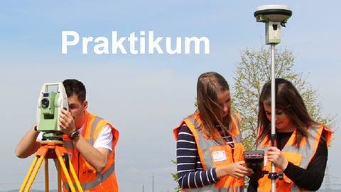 3 junge Menschen mit Messinstrumenten im Freien